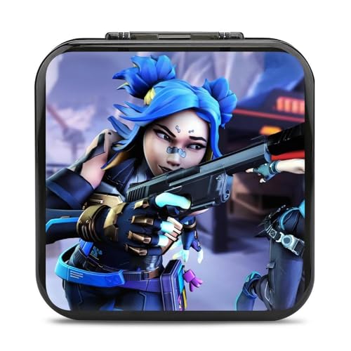ゲームカードケース for Switch/PS/Vita 萌え アニメ柄 ヴァロラント ジェット ファンアート スイッチ用 カード収納 漫画 アニメ ポケット 収納ケース 24枚収納 メモリー/SD/ゲームカード整理用ケース ハード 保護カバー 耐衝撃 防
