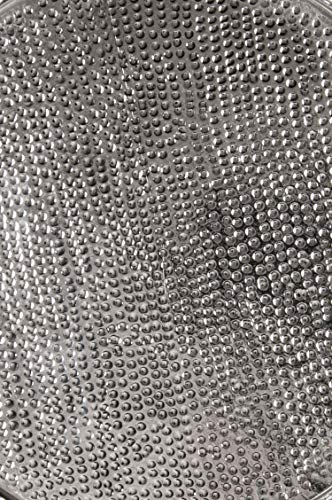 Orientalisches rundes Messing Tablett versilbert Mahra | Marokkanisches Teetablett in der Farbe Silber | Orient… – Bild 4