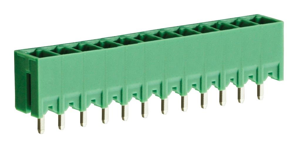 CAMDENBOSS CTBP93VE/12 Terminal Block, Closed Ended, Header, 3.81 mm, 12 Positions, Through Hole Vertical