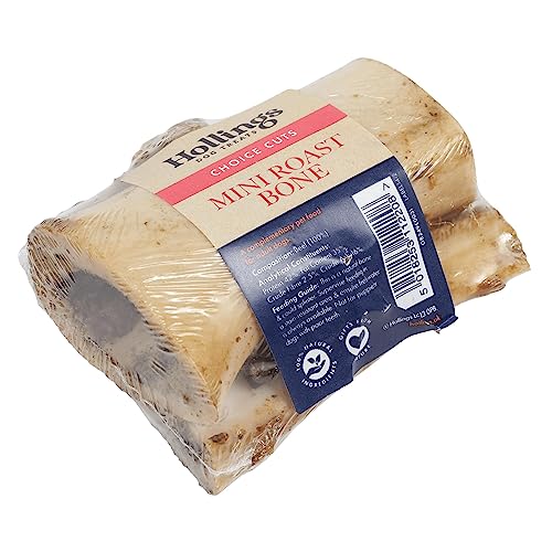 Hollings Mini Roast Bone For Adult Dogs 100% Natural & Healthy Air Dried Long Lasting Dog Bone Grain Free & No Rawhide (1 Count)