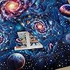 lneffble Twin Size Galaxy Comforter Set for Kids,Outer Space Themed Twin Bedding Sets for Boys,Boys Twin Quilt Set Space,Galaxy Themed Bedroom Decor #3