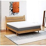 TEENO Matelas 160 x 200 cm Luxe Mousse à mémoire Épaisseur 5 cm Gel Mousse HR Confort Équilibré Blanc
