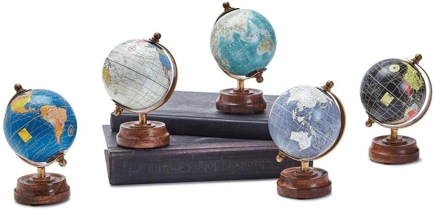 Two's Company Around The World Mini Globe Assorted 5 Colors