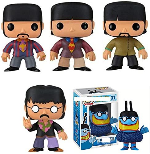 XLLQYY Pop 5Pcs / The Beatles Kawaii Q Version Nendoroid Anime Figure Chanteur The Beatles Boxed Pop Vinyle Figurines… - Les Beatles, Paul McCartney, John Lennon, RIngo Starr, George Harrison XLLQYY Pop 5Pcs / The Beatles Kawaii Q Version Nendoroid Anime Figure Chanteur The Beatles Boxed Pop Vinyle Figurines…