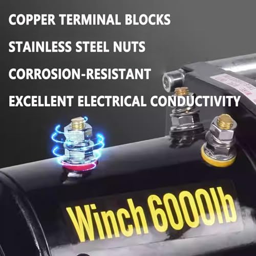 Winche Eléctrico para Auto 12V con Cable de Acero 4000lb miniatura 6