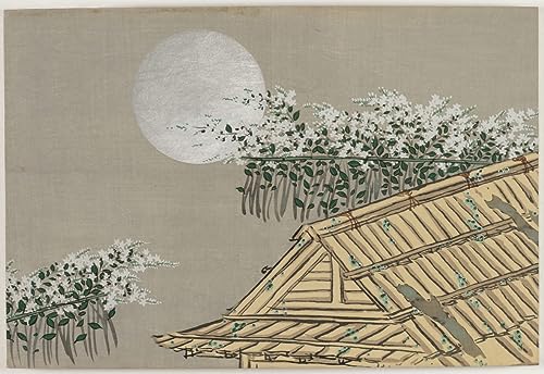 Peinture murale Fleurs des cent mondes par Kamisaka Sekka toile salon 60x90cm