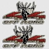 Aftershock Decals Elk 4x4 Camouflage Truck Hunting Archery Off Road Decal Set