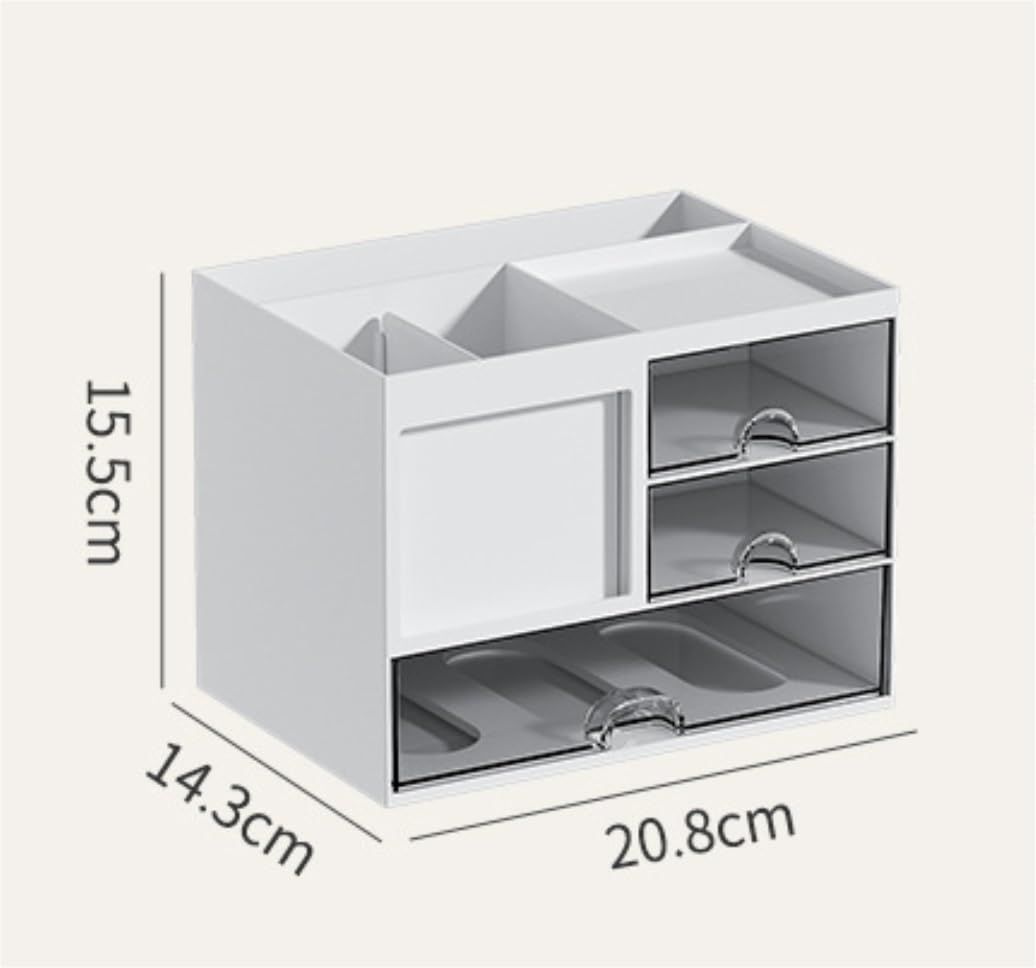 Porta Oggetti da Scrivania Organizer Da Scrivania Con Portapenne Multifunzionale A 3 Cassetti Per Organizer Da Scrivania E Portaoggetti Organizzatore Scrivania