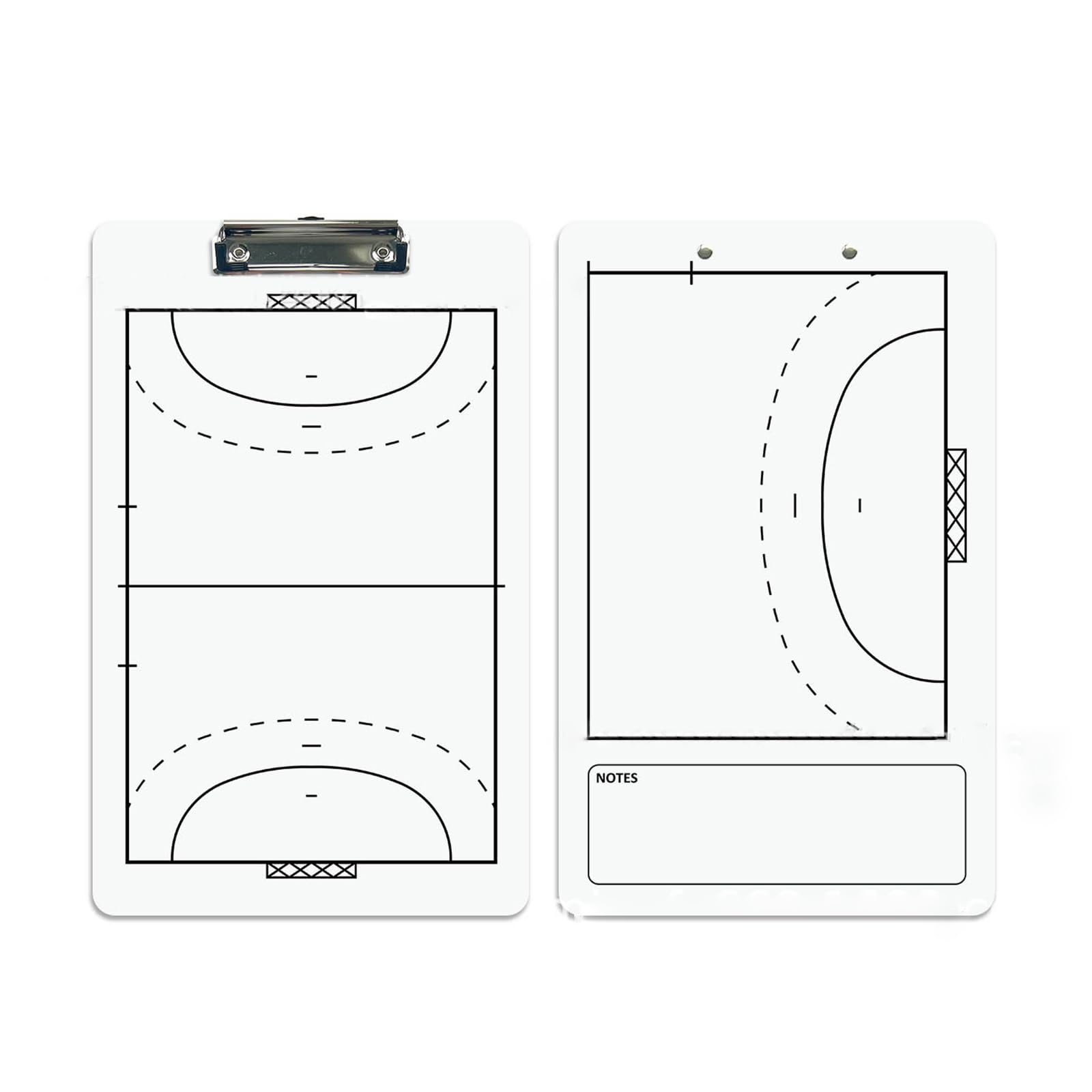Kangnice Double-Sided Football Full Half Courts Board Dry Erases Board Basketball Coaching Board for Coaches with Marker