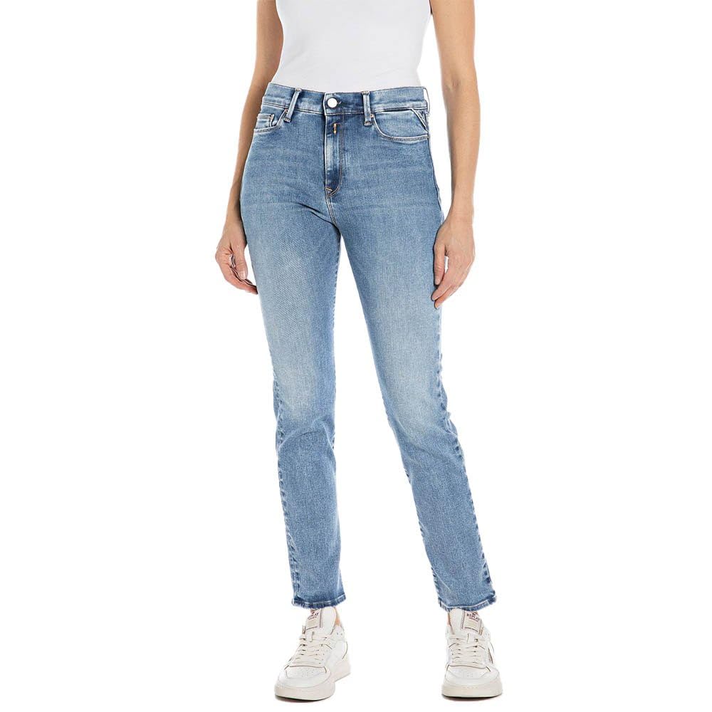 Replay Unisex Medium Blue 009 Women's Jeans With Power Stretch, Blue (Medium Blue 009), 31W / 32L
