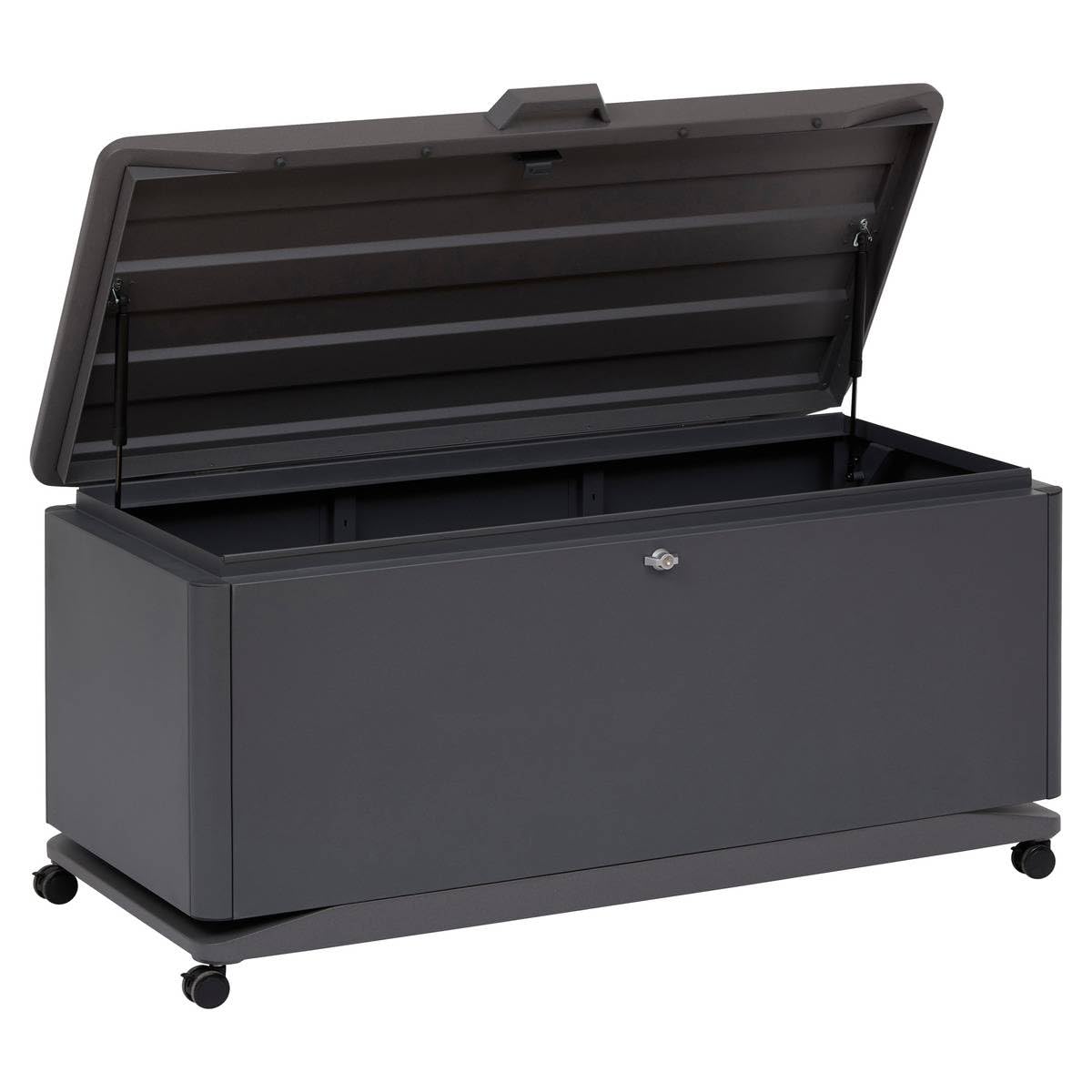 Hespéride - Coffre de rangement 350l alumia gris graphite en aluminium