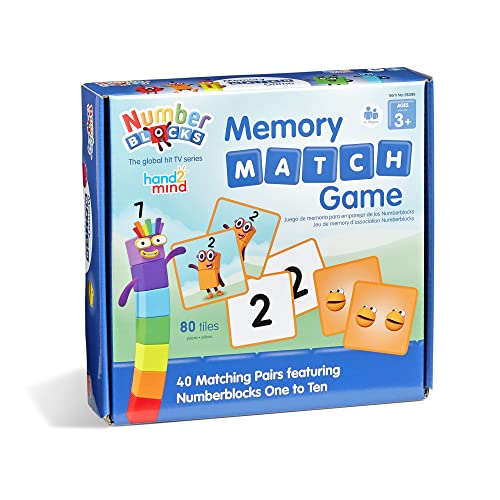 hand2mind Numberblocks Memory Match Game, Matching Card Game, Numbers for Toddlers, Kindergarten Math Toys, Counting Toys, Preschool Learning Activities, Kids Birthday Gift, Easter Basket Stuffers - Image 7