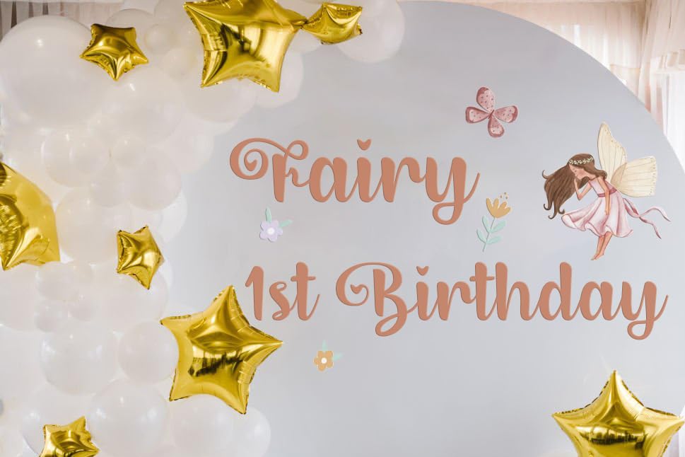 Vinilo Decorativo Fairy Primer Cumpleaños Fiesta miniatura 6
