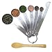 Produktbild DOCA Neuestes 7-teilige Messlöffel und Messlineal -Set - Lebenslange Ersatzgarantie - 1/8 TL, 1/4 TL, 1/2 TL, 1 TL, 1/2 EL & 1 EL Edelstahl Messlöffel - Grundlegende Küchen- und Backutensilien
