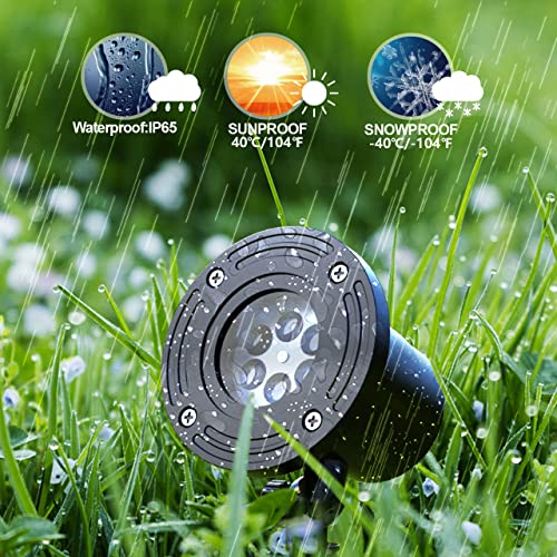 New 2023 Christmas Snowflake Projector Lights,Indoor Outdoor Waterproof Led Snowfall Projection Lamp For Christmas Theme Party, Holiday, Halloween, Home Birthday Party And Garden Xmas Decoration #TOP3