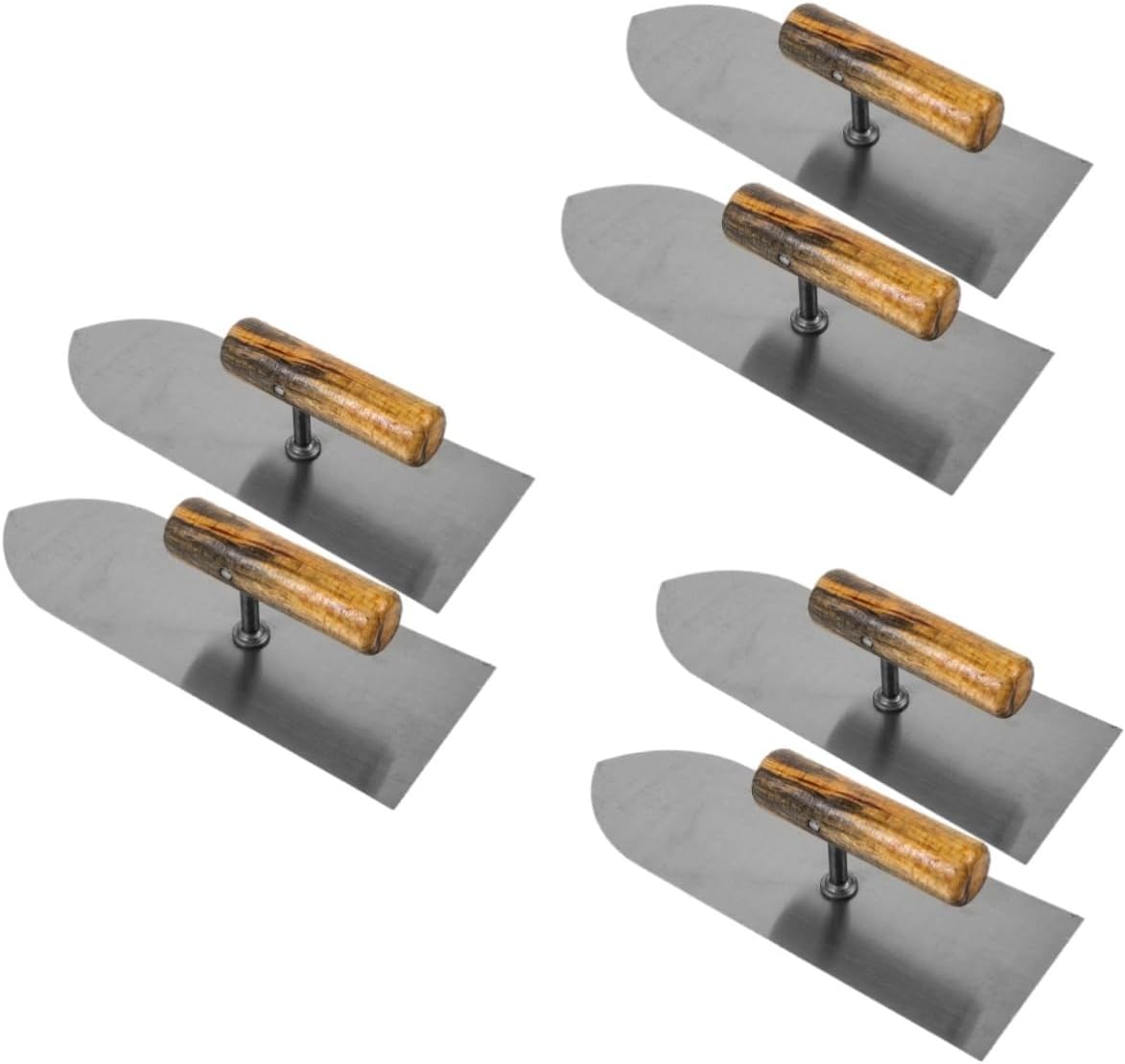 Gadpiparty 6pcs Finishing Trowel for Smoothing Walls Plastering Tool for Drywall and Cement Work Comfortable Grip Lightweight Design for Easy Use