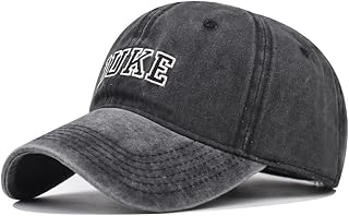 Duke University Embroidered Washed Baseball Cap, Dad Hat Trucker Hat Cotton Golf Dad Hat Gift Giving