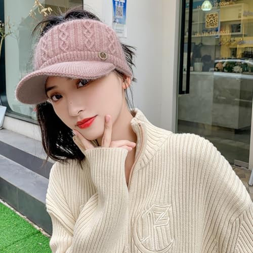 Gorro tejido Epsion para mujer con visera y diseño para high bun miniatura 7