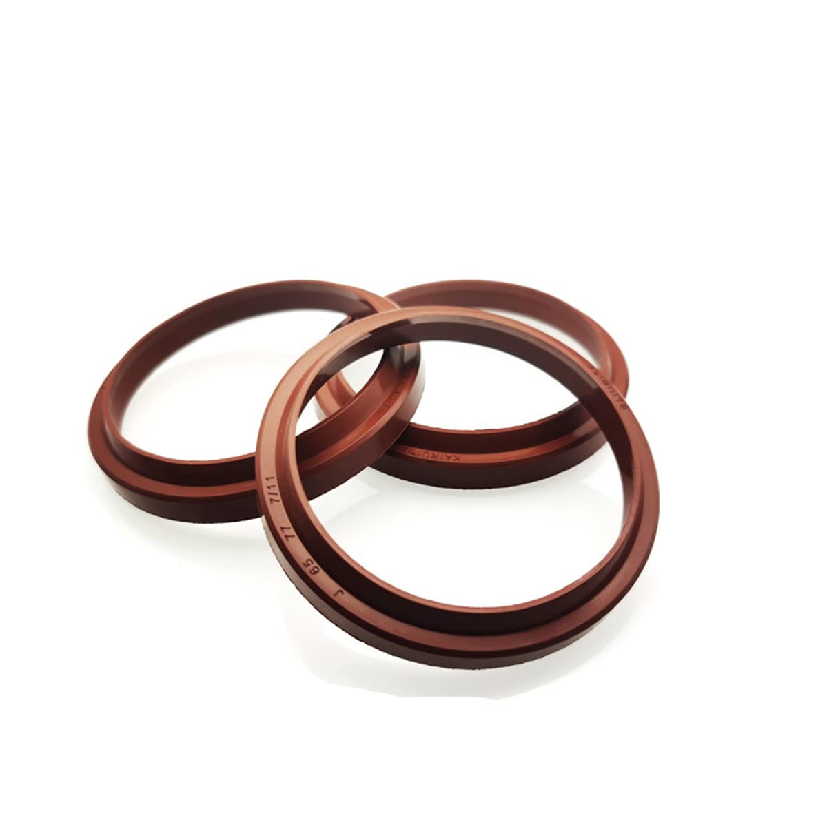 MACHSWON Fluorine Rubber J-type Dust Seal Ring Washers 65mm ID 77mm OD 7/11mm Thick FKM Hydraulic Oil Seal Gasket Fluororubbe Water Sealing Rings Grommets - Image 3