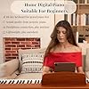 Best Digital Piano for Intermediate Players - Top 5 Review and Picks 29 PLYOR 88 Key Digital Piano Keyboard with Stand & Sustain Pedal, Full-Size Semi Weighted Electric Piano for Beginners/Learners, Home Professional Piano with Headphone Jack, MIDI Connectivity, Brown #1