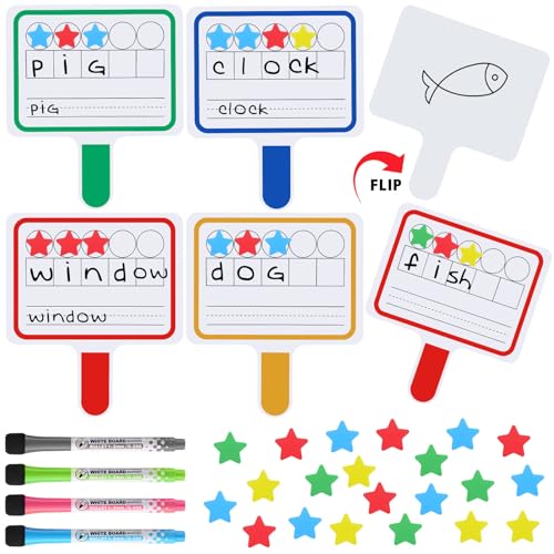 Jetec 4 Pcs Magnetic Paddle Set Magnetic Dry Erase Board Magnetic...