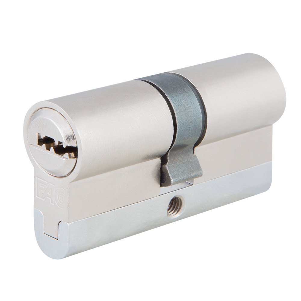 Fac 23253 Cilindro Profilo Europeo di Alta Sicurezza, cromo satinato, 60 mm