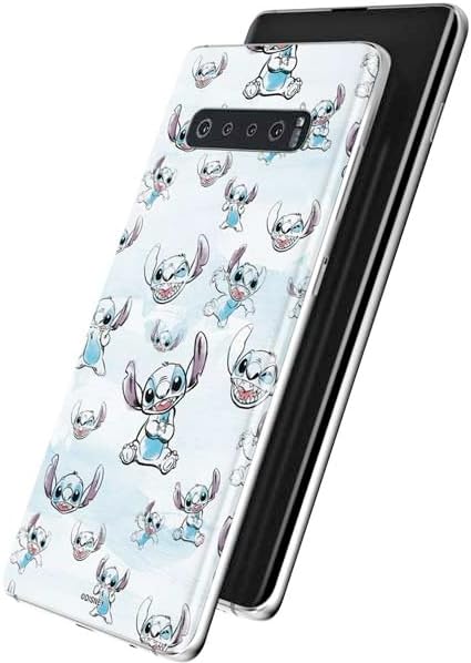 Skinit Decal Phone Skin Compatible with Galaxy S10 Plus - Officially Licensed Disney Lilo and Stitch Pattern Design