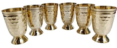 Rynass Hammered Copper 12 Ounce Mint Julep Cup ~ Gift Boxed (4 Glass) #TOP4