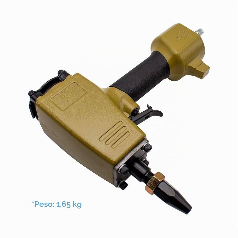 Pistola Pneumatica per Punzonatura, Punzonatrice ad Aria Compressa in Lamiera, Punzone per Fori da 3-6,5MM in Lamiera di Ferro BM-DK65