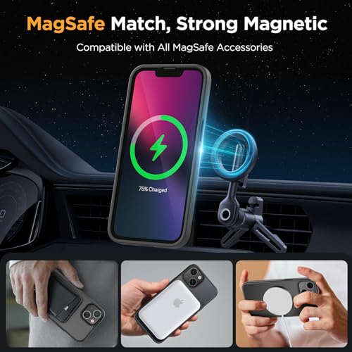 image for Miracase Magnetic for iPhone 13 Case 6.1 inch (Compatible with MagSafe