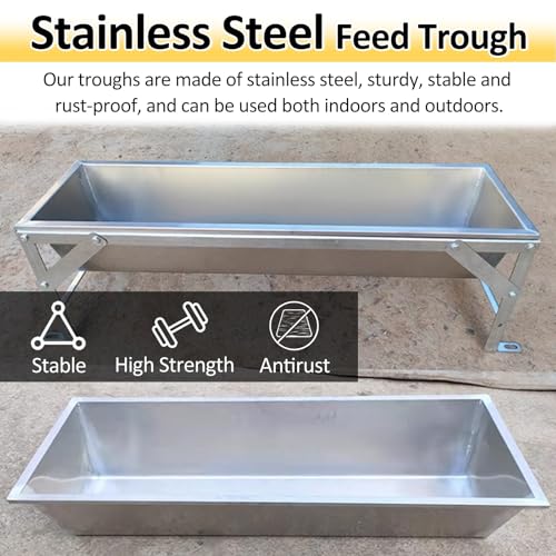Comedero portátil de metal para caballos con soporte alto, comedero de ganado fácil de limpiar para exteriores, cobertizo, bolígrafo, uso en pastos