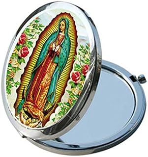 Ladies Compact Makeup Cosmetic Mirror with Guadalupe Image (Lot of 12pcs)