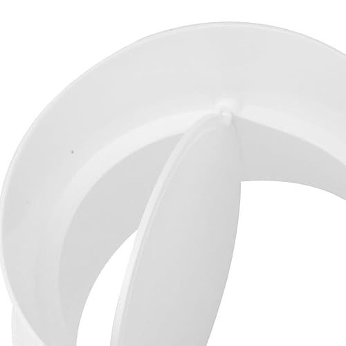 Miniatura 9 de Amortiguador de corrientes de aire, conector redondo de conducto de plástico ABS blanco de 4 pulgadas, repuesto para cocina, inodoro, baño,