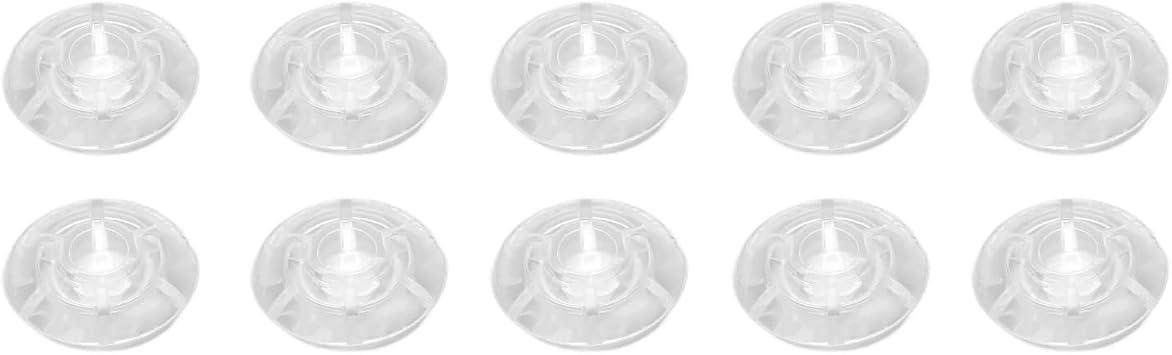 Guitar Effects Pedal Footswitch Toppers, 10Pcs Footswitch Toppers Clear Transparent Universal for Guitar Effects Pedal Accessories, Assist, correct