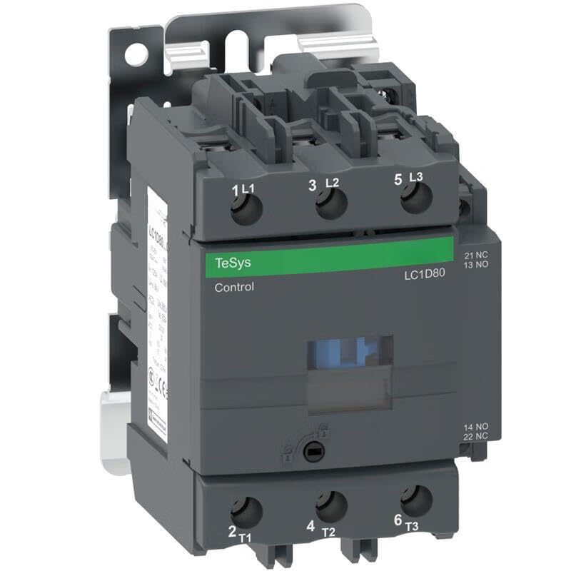 Contacteur tripolaire CA TeSys évite les pannes moteur 80A 380V