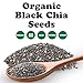 Food to Live - Organic Black Chia Seeds, 2.5 Pounds Non-GMO, Whole, Sproutable, Vegan, Kosher, Keto, Sirtfood, Bulk. Rich in Essential Fatty Acids, Fiber, Protein.