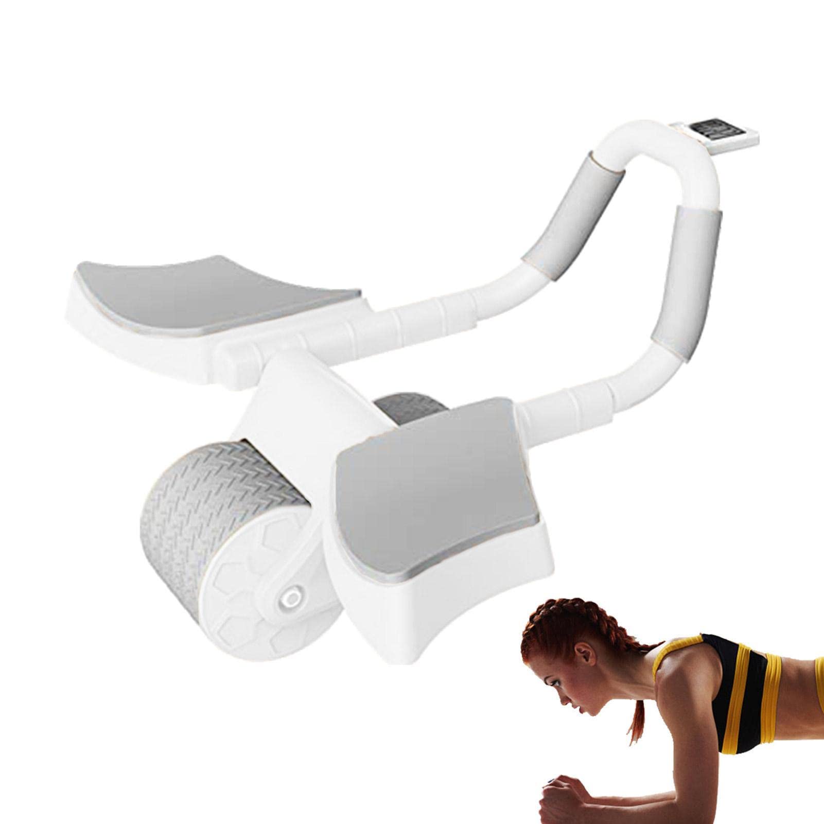Ab Roller für Bauchmuskeltraining, 4D Ab-Roller mit Hals, Ab Wheel Roller mit rutschfestem Griff für Basistraining, Bauchmuskeltraining Youding