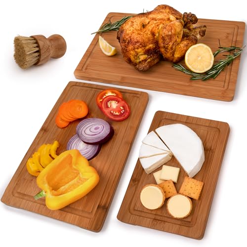 Set de 3 tablas de cortar de bambú MelBell miniatura 3