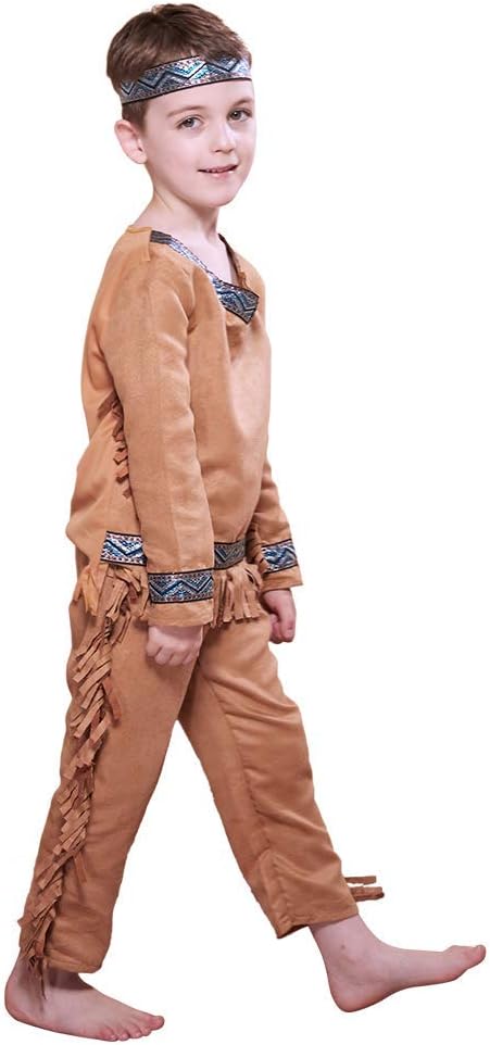 ReneeCho Kid’s Indian Costume Boys Girls Halloween Outfit Party Field - Image 3