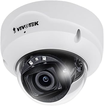 VIVOTEK FD9189-HT-V2 5MP Indoor Fixed Network Dome AI Camera, 1/2.7" Progressive CMOS Sensor, 2.810mm Motorized Lens, 2560x1920 Resolution, Up to 30 Meters IR Range, Day/Night, Built-in Microphone