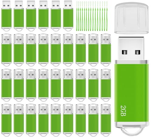 Clés USB 2.0 Memorias vertes de 2 Go pour distribuer vos documents