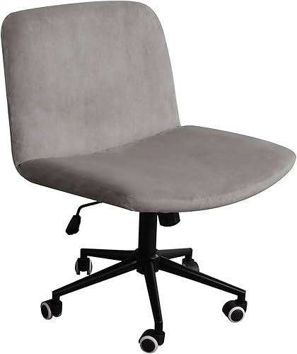 Miniatura 13 de NICEEC Funda para silla de escritorio de oficina sin brazos cruzados, fundas para silla de tocador, respaldo medio y ancho sin protector de brazos