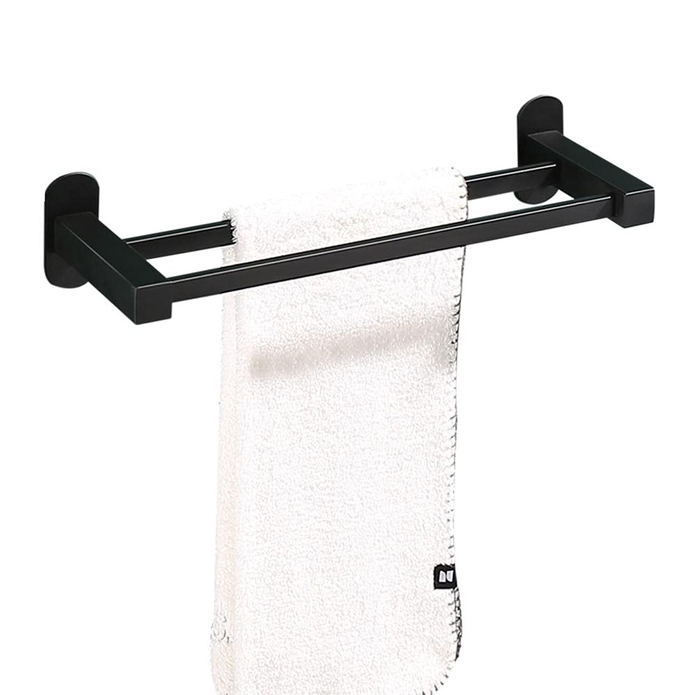 Porte-serviettes adhésif en acier noir pour moderniser votre cuisine et douche