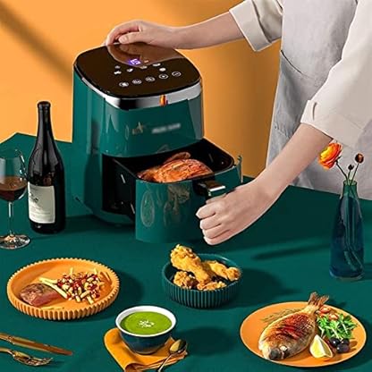Luftfritteuse für den Heimgebrauch Fritteusen 5 Liter Luft Große Kapazität 360° Luftzirkulation Heizung Multifunktionales Timing Große Kapazität Sicht lofty ambition – Bild 3