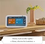 Amazon Echo Show 5 (latest model), Smart display with deeper bass and clearer sound, Charcoal + Evolux Smart Bulb, Designed for Alexa