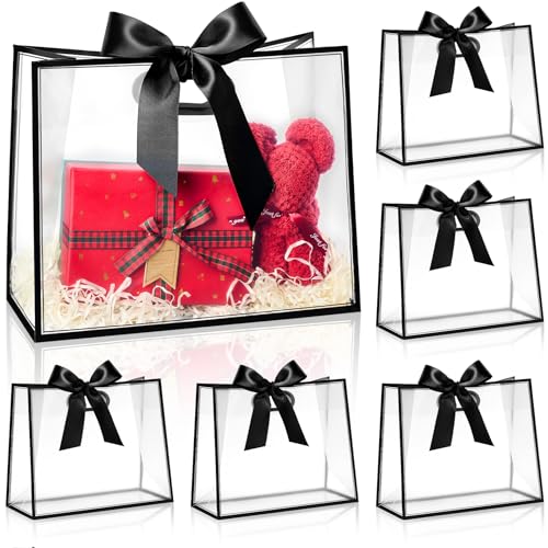Sacs cadeaux transparents avec poignées Ohuimrt évitant les emballages déchirés