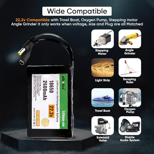 Image of 22.2V Li-ion 2600mAh 18650 Lithium ion Rechargeable Battery Pack 6S 22.2V 25.2V Battery Pack for Power Bank and Ideal for Multi-Purpose Applications in Robotics Electronics and More