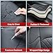 NEOGO Jeep Seat Covers Wrangler 4 Door Leather Front & Rear Seat Cover Set for Jeep Wrangler JL (2018-2022) Customized for Jeep 4-Door Sport S Sport Altitude Willys Sport Rubicon Freedom