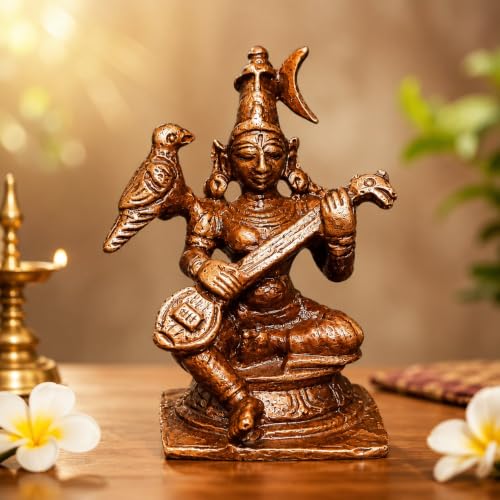 Image of Goddess Raja Matangi Murti Copper - 1.6 in - Pack of 1