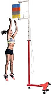ROYUMI 5.6-11.8ft Vertical Jump Measure Device, Easy Reset Vertical Jump Trainer, Physical Jumping Ability Tester, Colorful ABS Plastic Target Vanes